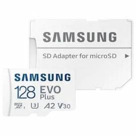 TARJETA DE MEMORIA SAMSUNG EVO PLUS 2023 128GB MICROSD XC CON ADAPTADOR/ CLASE 10/ 160MBS