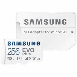 TARJETA DE MEMORIA SAMSUNG EVO PLUS 2023 256GB MICROSD XC CON ADAPTADOR/ CLASE 10/ 160MBS