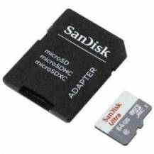 TARJETA DE MEMORIA SANDISK ULTRA 64GB MICROSD XC CON ADAPTADOR/ CLASE 10/ 100MB/S