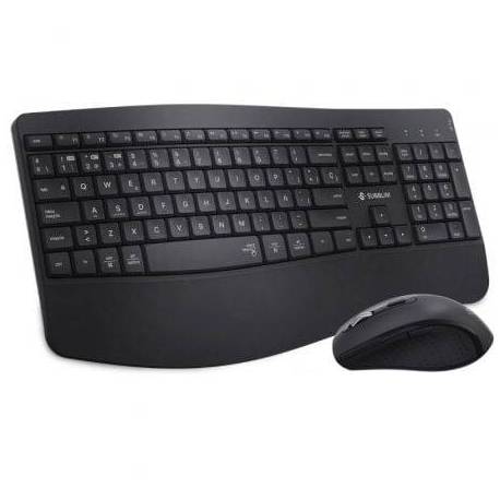 TECLADO Y RATÓN INALÁMBRICO SUBBLIM COMBO DUAL OFFICE PROWAVE/ NEGRO