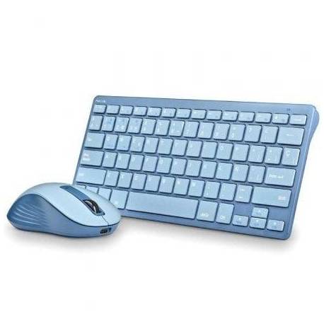 TECLADO Y RATÓN INALÁMBRICOS NGS FANTASY KIT BLUE/ AZUL