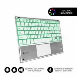 TECLADO COMPACTO INALÁMBRICO POR BLUETOOTH SUBBLIM SMBT50/ PLATA