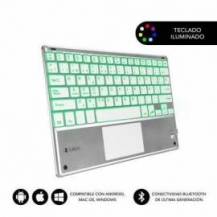 TECLADO COMPACTO INALÁMBRICO POR BLUETOOTH SUBBLIM SMBT50/ PLATA