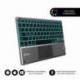 TECLADO COMPACTO INALÁMBRICO POR BLUETOOTH SUBBLIM TOUCHPAD SMART BLACKLIT/ GRIS