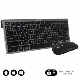 TECLADO Y RATÓN INALÁMBRICO SUBBLIM OCO020 COMBO MULTIDISPOSITIVO COMPACTO/ GRIS