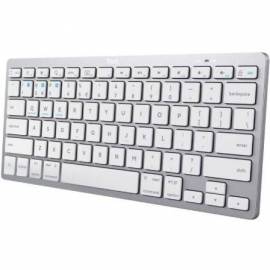 TECLADO COMPACTO INALÁMBRICO POR BLUETOOTH TRUST 24654/ PLATA
