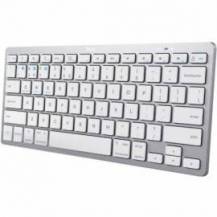 TECLADO COMPACTO INALÁMBRICO POR BLUETOOTH TRUST 24654/ PLATA