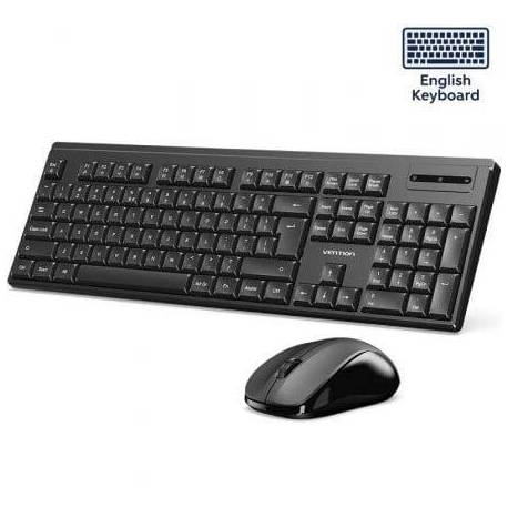 TECLADO Y RATÓN INALÁMBRICOS VENTION COMBO KTZB0-EN/ INGLÉS