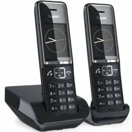 TELÉFONO INALÁMBRICO GIGASET COMFORT 550/ PACK DUO/ NEGRO