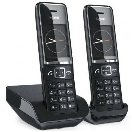 TELÉFONO INALÁMBRICO GIGASET COMFORT 550/ PACK DUO/ NEGRO