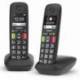 TELÉFONO INALÁMBRICO GIGASET E290/ PACK DUO/ NEGRO