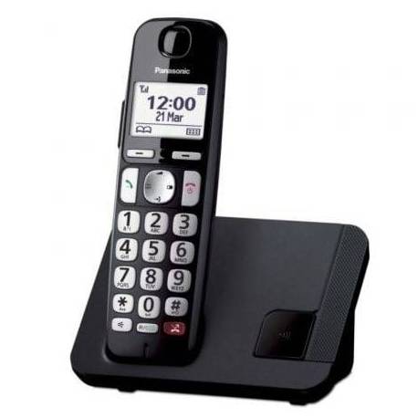 TELÉFONO INALÁMBRICO PANASONIC KX-TGE250SPB/ NEGRO