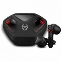AURICULARES BLUETOOTH KROM KALL CON ESTUCHE DE CARGA/ AUTONOMÍA 4H/ NEGROS