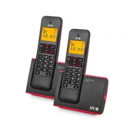 TELÉFONO INALÁMBRICO SPC BLADE 7292RC2/ PACK DUO/ ROJO Y NEGRO