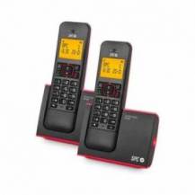 TELÉFONO INALÁMBRICO SPC BLADE 7292RC2/ PACK DUO/ ROJO Y NEGRO