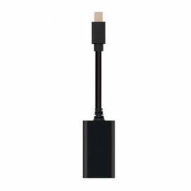 CONVERSOR NANOCABLE 10.16.0102/ MINI DISPLAYPORT MACHO - HDMI HEMBRA/ 15CM/ NEGRO
