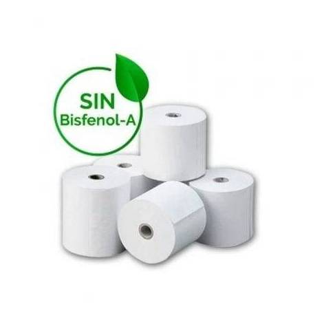CAJA DE ROLLOS PAPEL TÉRMICO GENÉRICO 80X60 BPAF/ 80 X 60MM/ 80 UNIDADES
