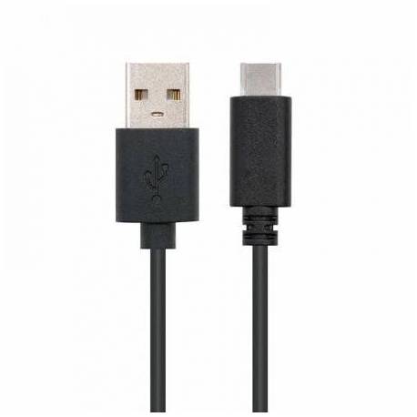 CABLE USB 2.0 NANOCABLE 10.01.2102/ USB TIPO-C MACHO - USB MACHO/ 480MBPS/ 2M/ NEGRO