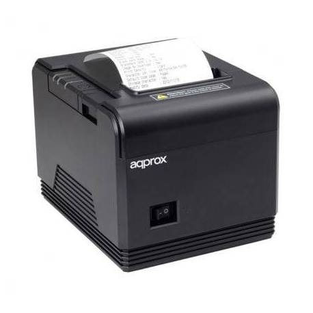 IMPRESORA DE TICKETS APPROX APPPOS80AM/ TÉRMICA/ ANCHO PAPEL 80MM/ USB-RS232/ NEGRA