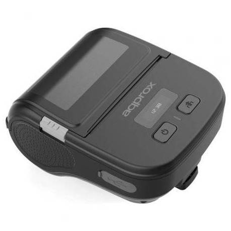 IMPRESORA DE TICKETS APPROX APPPOS80PORTABLE/ TÉRMICA/ ANCHO PAPEL 80MM/ USB-BLUETOOTH/ NEGRA