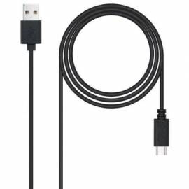 CABLE USB 2.0 NANOCABLE 10.01.2103/ USB MACHO - USB TIPO-C MACHO/ 480MBPS/ 3M/ NEGRO