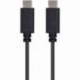 CABLE USB 2.0 TIPO-C NANOCABLE 10.01.2301/ USB TIPO-C MACHO - USB TIPO-C MACHO/ 480MBPS/ 1M/ NEGRO