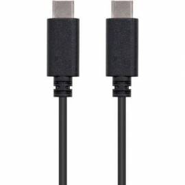 CABLE USB 2.0 TIPO-C NANOCABLE 10.01.2301/ USB TIPO-C MACHO - USB TIPO-C MACHO/ 480MBPS/ 1M/ NEGRO