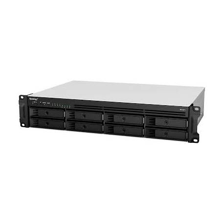 NAS SYNOLOGY RACKSTATION RS1221+ / 8 BAHÍAS 3.5'-2.5'/ 4GB DDR4/ FORMATO RACK