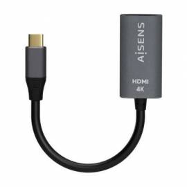 CONVERSOR HDMI 4K 60HZ AISENS A109-0683/ HDMI HEMBRA - USB TIPO-C MACHO/ 15CM/ GRIS