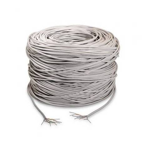 BOBINA DE CABLE RJ45 UTP AISENS A133-0208 CAT.5E/ 100M/ GRIS