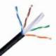 BOBINA DE CABLE RJ45 PARA EXTERIORES UTP AISENS A135-0264 CAT.6/ 305M/ IMPERMEABLE/ NEGRO