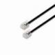 CABLE DE TELÉFONO RJ11 6P4C AISENS A143-0319/ 2M/ NEGRO