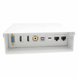 CAJA DE CONEXIONES AISENS A127-0720/ VGA - 2X HDMI - JACK 3.5 - USB TIPO-C - USB - 2X RJ45