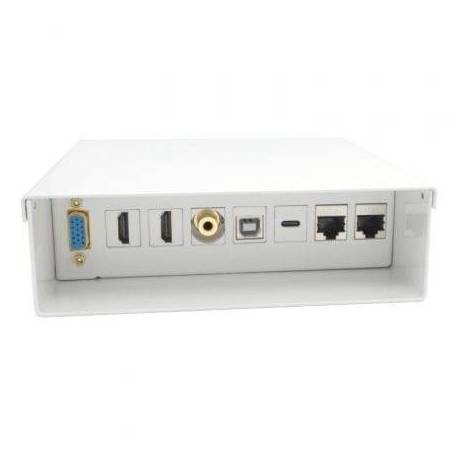 CAJA DE CONEXIONES AISENS A127-0720/ VGA - 2X HDMI - JACK 3.5 - USB TIPO-C - USB - 2X RJ45