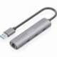 HUB USB AISENS ASUC-4P037-GR/ 3XUSB TIPO-C/ 1XRJ45/ GRIS