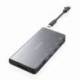 DOCKING USB TIPO-C AISENS ASUC-8P015-GR/ 1XHDMI 4K/ 3XUSB/ 1XRJ45/ 1XLECTOR TARJETAS / 1XUSB TIPO-C/ GRIS