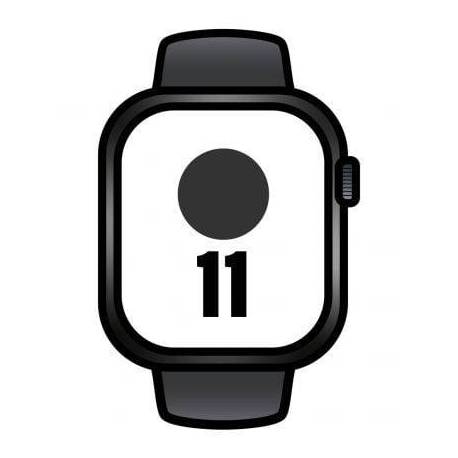 APPLE WATCH SERIES 11/ GPS/ CELLULAR/ 46MM/ CAJA DE ALUMINIO NEGRA/ CORREA DEPORTIVA NEGRA S/M