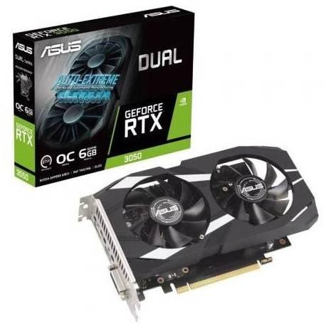 TARJETA GRÁFICA ASUS DUAL GEFORCE RTX 3050 OC EDITION/ 6GB GDDR6
