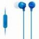 AURICULARES INTRAUDITIVOS SONY MDR-EX15APLI/ CON MICRÓFONO/ JACK 3.5/ AZULES