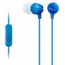 AURICULARES INTRAUDITIVOS SONY MDR-EX15APLI/ CON MICRÓFONO/ JACK 3.5/ AZULES