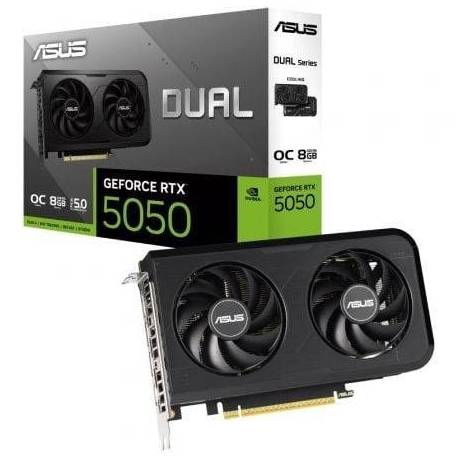 TARJETA GRÁFICA ASUS DUAL GEFORCE RTX 5050 OC/ 8GB GDDR6