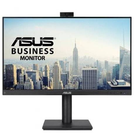 MONITOR PROFESIONAL ASUS BE249QFK 24'/ FULL HD/ WEBCAM/ MULTIMEDIA/ REGULABLE EN ALTURA/ NEGRO