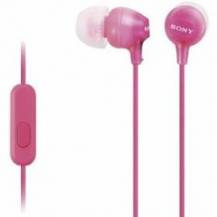 AURICULARES INTRAUDITIVOS SONY MDR-EX15APPI/ CON MICRÓFONO/ JACK 3.5/ ROSAS