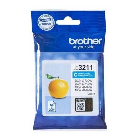 CARTUCHO DE TINTA ORIGINAL BROTHER LC-3211C/ CIAN