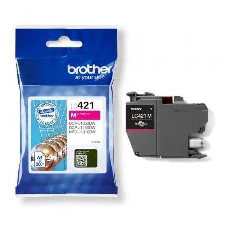 CARTUCHO DE TINTA ORIGINAL BROTHER LC421/ MAGENTA