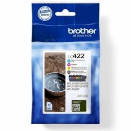 CARTUCHO DE TINTA ORIGINAL BROTHER LC422VAL MULTIPACK/ CIAN/ MAGENTA/ AMARILLO/ NEGRO