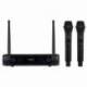 MICRÓFONO INALÁMBRICO DOBLE MANO UHF FONESTAR SONAIR-2M/ INCLUYE RECEPTOR