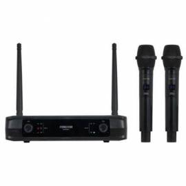 MICRÓFONO INALÁMBRICO DOBLE MANO UHF FONESTAR SONAIR-2M/ INCLUYE RECEPTOR