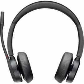AURICULARES INALÁMBRICOS POLY VOYAGER 4320 PARA MICROSOFT TEAMS + ADAPTADOR BT700/ CON MICRÓFONO/ BLUETOOTH/ NEGROS
