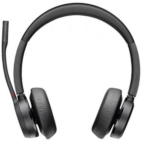 AURICULARES INALÁMBRICOS POLY VOYAGER 4320 PARA MICROSOFT TEAMS + ADAPTADOR BT700/ CON MICRÓFONO/ BLUETOOTH/ NEGROS